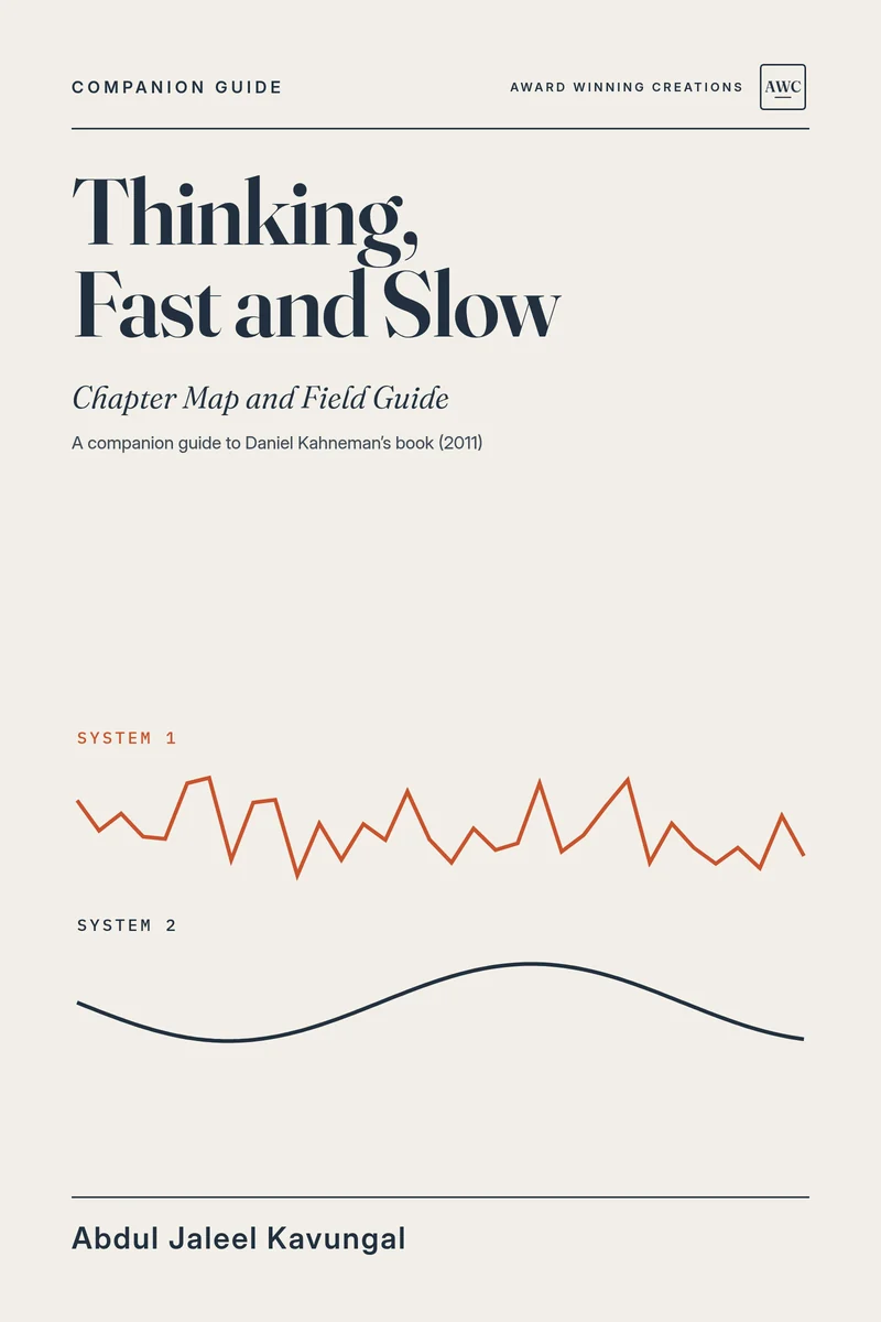 Cover of Thinking, Fast and Slow: Chapter Map and Field Guide
